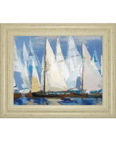 Classy Art Fleot By Paul Duncan Framed Print Wall Art Collection In Blue
