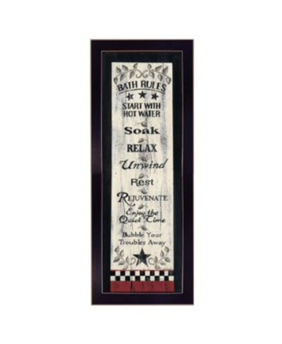 Trendy Decor 4u Bath Rules By Linda Spivey Printed Wall Art Ready To Hang Collection In Multi