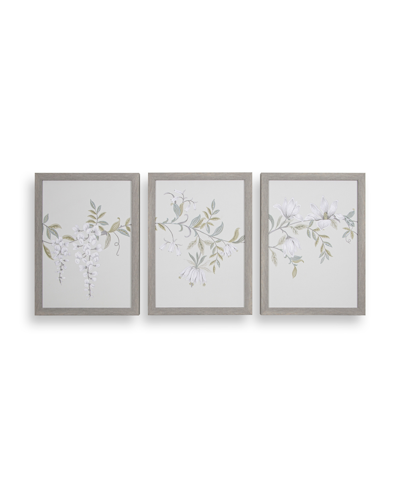 Laura Ashley Parterre Framed Canvas Wall Art, Set Of 3 In Sage