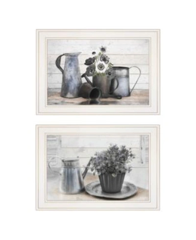 Trendy Decor 4u Floral With Tin Ware 2 Piece Vignette By Robin Lee Vieira Frame Collection In Multi