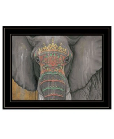 Trendy Decor 4u Tattooed Elephant By Britt Hallowell Ready To Hang Framed Print Collection In Multi