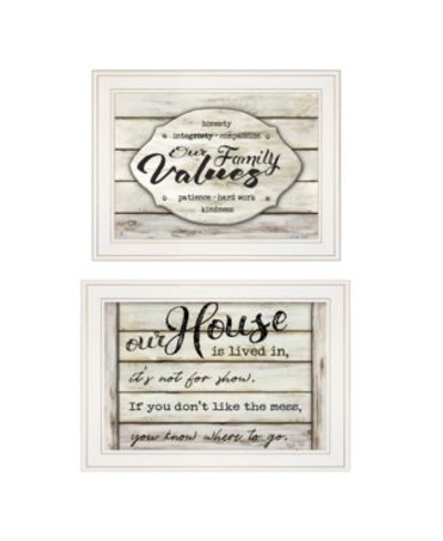 Trendy Decor 4u Family Values 2 Piece Vignette By Cindy Jacobs Frame Collection In Multi