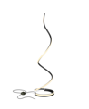 BRIGHTECH ALLURE LED SPIRAL DECOR FLOOR LAMP - BLACK