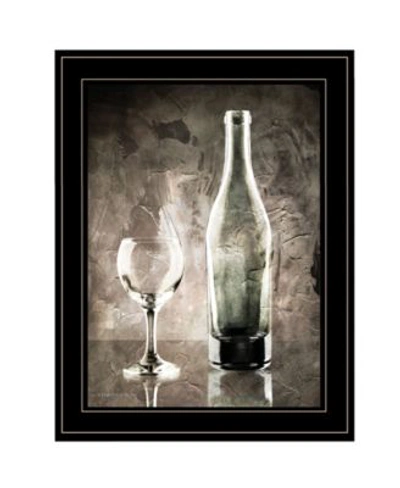 Trendy Decor 4u Moody Gray Wine Glass Still Life By Bluebird Barn Ready To Hang Framed Print Collection In Multi