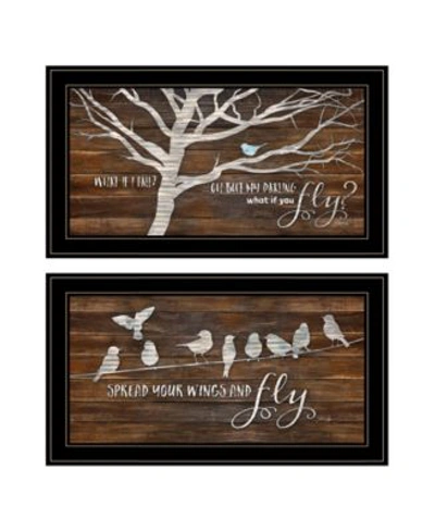 Trendy Decor 4u Spread Your Wings 2 Piece Vignette By Marla Rae Collection In Multi