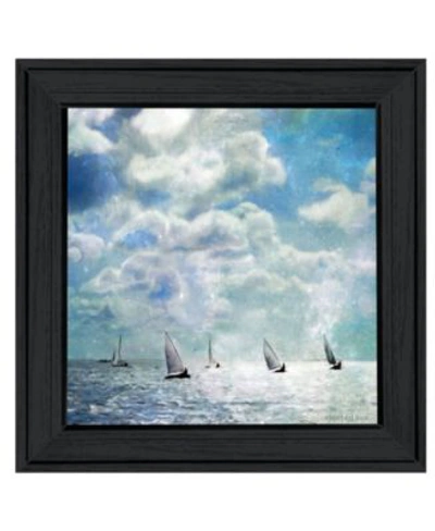 Trendy Decor 4u Sailing White Waters By Bluebird Barn Group Ready To Hang Framed Print Collection In Multi