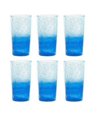 Tarhong Oceanic Glassware Collection In Ombre Blues