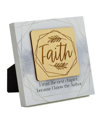 DEXSA FAITH I TRUST MEADOW WOOD PLAQUE, 6" X 6"