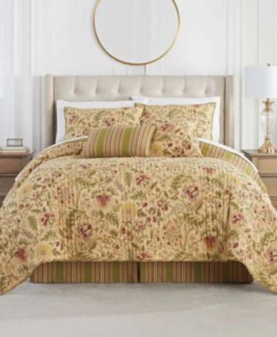 Waverly Closeout  Imperial Dress Quilt Sets Bedding In Porcelain