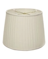 Macy's Cloth Wire Slant Modified Empire Linen Side Pleat Softback Lampshade Collection In White