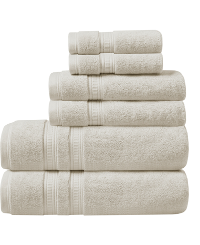 Beautyrest Plume Feather Touch Silvadur Cotton 6pc. Towel Set Bedding In Ivory