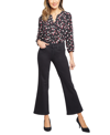 Nydj Waist Match Relaxed Flare Jeans In Black Rinse