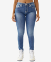 TRUE RELIGION WOMEN'S HALLE MID RISE SUPER T SKINNY JEANS