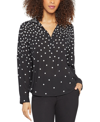 Nydj Becky Recycled Polyester Georgette Blouse In Percy Dot