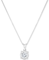 TRUMIRACLE DIAMOND SOLITAIRE 18" PENDANT NECKLACE (5/8 CT. T.W.) IN 14K WHITE GOLD