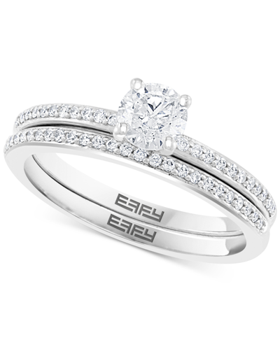 Effy Collection Effy Diamond Bridal Set (5/8 Ct. T.w.) In 14k White Or Yellow Gold In White Gold