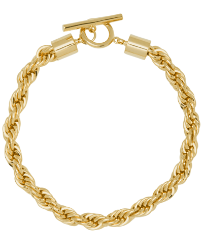 And Now This Women's Twisted Rope Bracelet In Gold Plated