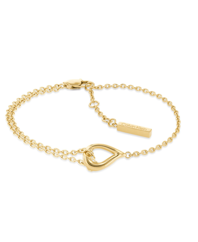 Calvin Klein Women's Stainless Steel Bracelet In Gold-tone