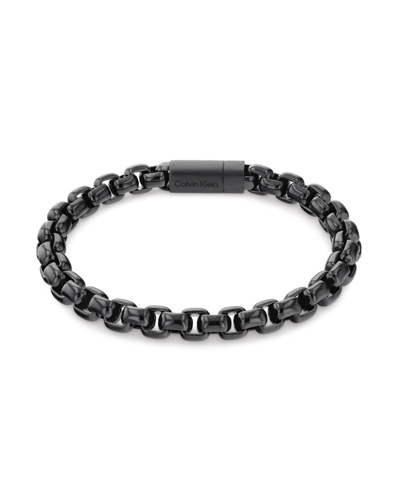 Calvin Klein Men's Black Stainless Steel Chain Bracelet