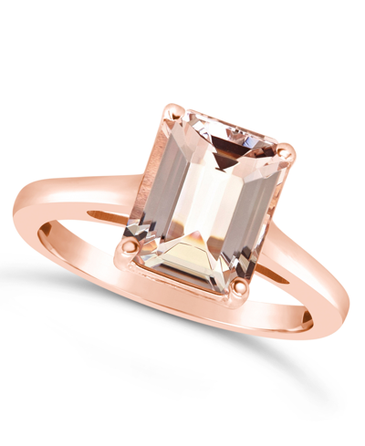 Macy's Morganite (3 Ct. T.w.) Ring In 14k Rose Gold