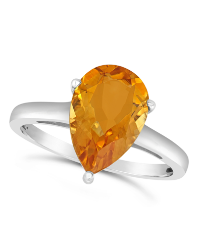 Macy's Citrine (2-3/4 Ct. T.w.) Ring In 14k Yellow Gold In White Gold