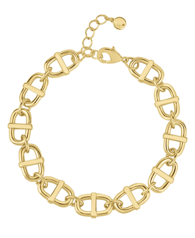 And Now This Anchor Link Bracelet In Gold Plated