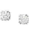 SWAROVSKI SILVER-TONE CONSTELLA CRYSTAL STUD EARRINGS