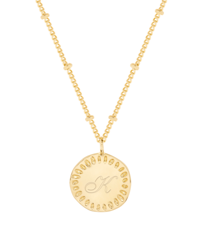Brook & York Cami Initial Pendant In Gold-plated-k