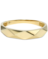 ZOE LEV POLISHED FACET-LOOK STATEMENT RING IN 14K GOLD