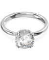 Swarovski Constella Cocktail Ring Round S Rhodium Shiny White White In Silver