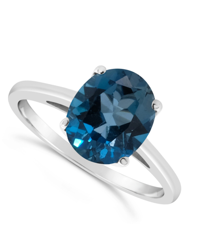 Macy's London Topaz (3-5/8 Ct. T.w.) Ring In 14k White Gold In London Blue Topaz