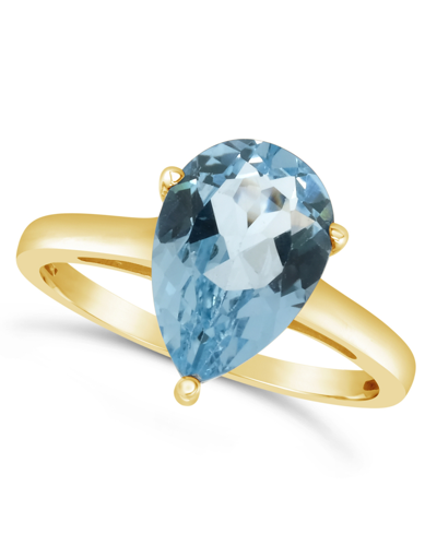 Macy's Sky Blue Topaz (3-5/8 Ct. T.w.) Ring In 14k Yellow Gold