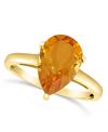 Macy's Citrine (2-3/4 Ct. T.w.) Ring In 14k Yellow Gold In Citrine