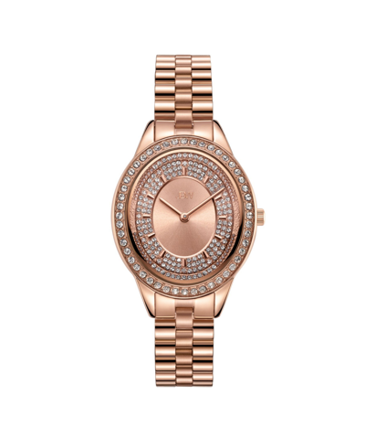 Jbw Women's Bellini Diamond (1/8 Ct. T.w.) Watch In 18k Rose Gold-plated Stainless-steel Watch 30 Mm In Gold / Gold Tone / Rose / Rose Gold / Rose Gold Tone