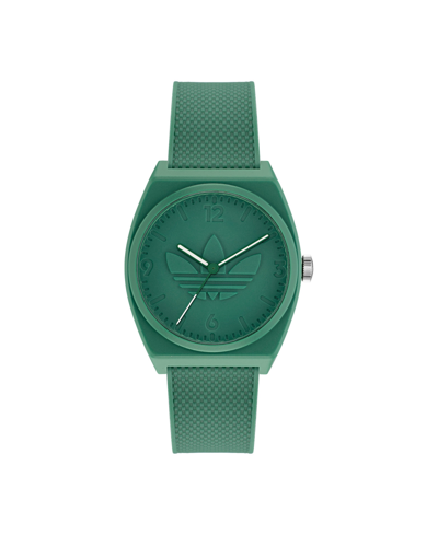 Adidas Originals Adidas Unisex Three Hand Project Two Green Resin Strap Watch 38mm