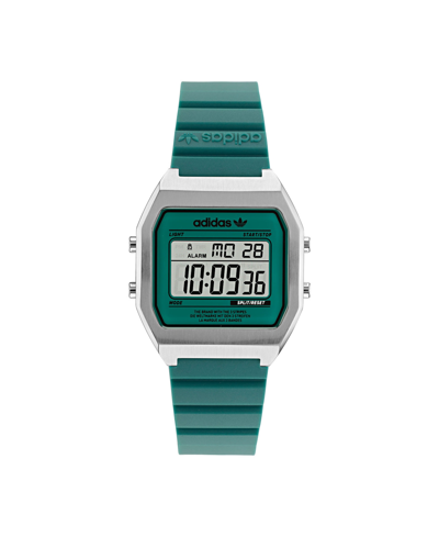 Adidas Originals Adidas Unisex Digital Two Green Resin Strap Watch 36mm