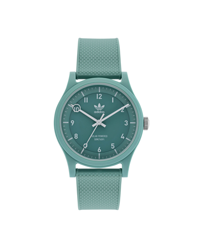 Adidas Originals Adidas Unisex Solar Project One Green Resin Strap Watch 39mm