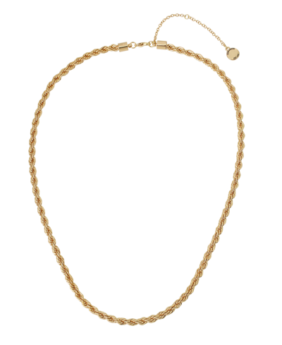 Steve Madden Rope Chain Necklace In Gold-tone