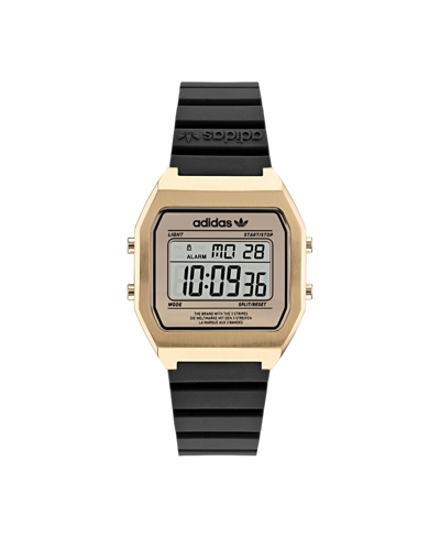 Adidas Originals Adidas Unisex Digital Two Black Resin Strap Watch 36mm