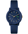 Lacoste Women's L.12.12 Navy Silicone Strap Watch 36mm Women's Shoes In Navy