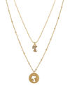 UNWRITTEN CUBIC ZIRCONIA PEANUTS SNOOPY NECKLACE SET WITH EXTENDER (0.01 CT. T.W.) IN 14K GOLD FLASH-PLATED