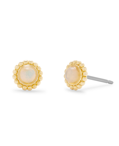 Brook & York Pippa Opalite Stud Earrings In Gold Platted