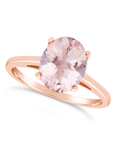 Macy's Morganite (2-1/2 Ct. T.w.) Ring In 14k Rose Gold