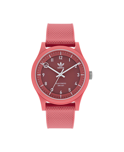 Adidas Originals Adidas Unisex Solar Project One Pink Resin Strap Watch 39mm