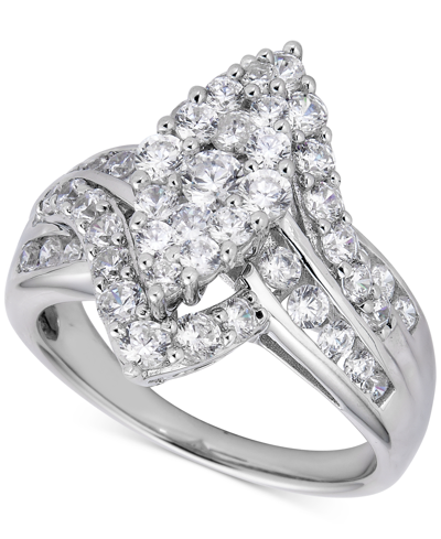 Macy's Diamond Cluster Ring (2 Ct. T.w.) In 14k White Gold