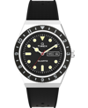 Timex Men's Q Diver Black Synthetic Watch 38mm In Black