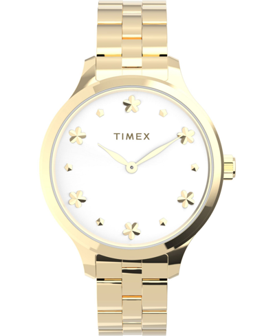 Timex Women's Peyton Gold-tone Stainless Steel Bracelet Watch 36mm