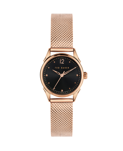 Ted Baker Women's Luchiaa Rose Gold-tone Stainless Steel Mesh Watch 27mm