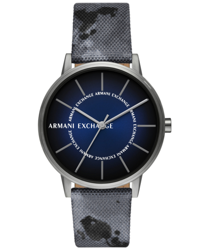 Ax Armani Exchange Men's Three-hand Gray Recycled Polyethylene Terephthalate Bracelet Watch, 42mm