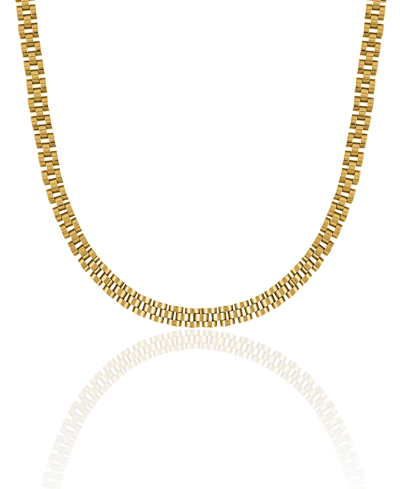 Oma The Label Women's Chunky Cuban Link 18k Gold Plated Brass 15mm Necklace, 18"
